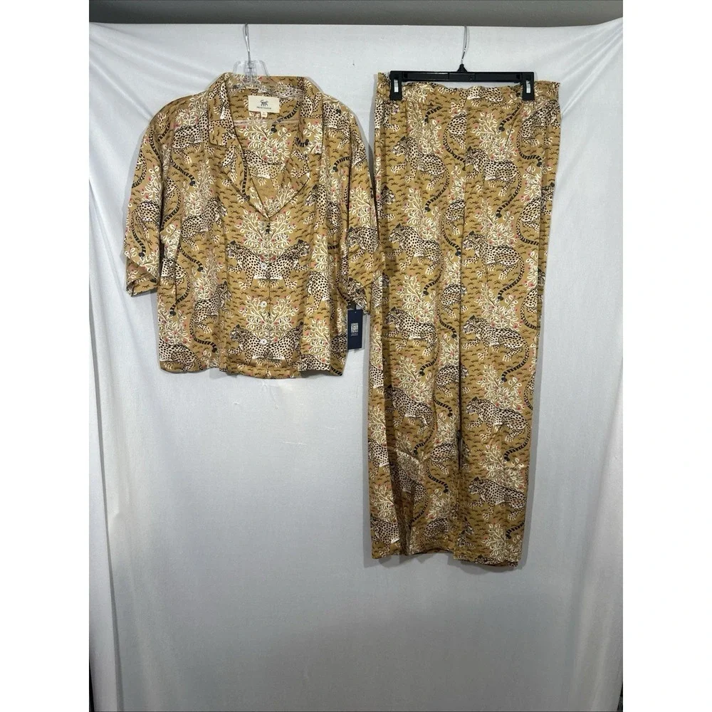 NWT $198 Printfresh [‎ Medium Tall ] Eco Satin Wildest Dreams Set Bagheera T2168